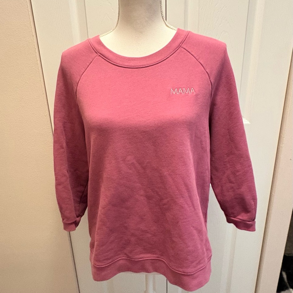 Madewell Dusty Rose Pullover Sweatshirt
